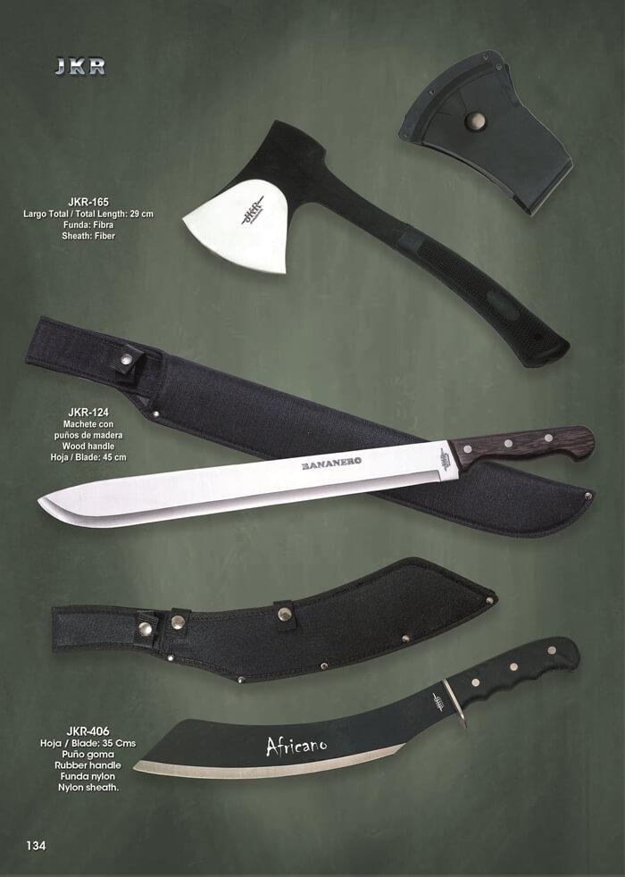 MACHETES Y HACHA JKR cuchillos tacticos y caza dagas monte, JKR406