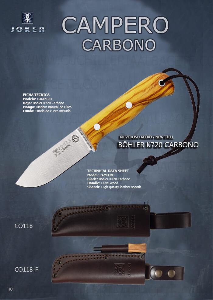 BS9 CAMPERO CARBONO Joker tactical knives tactical, CO118P Cutlery