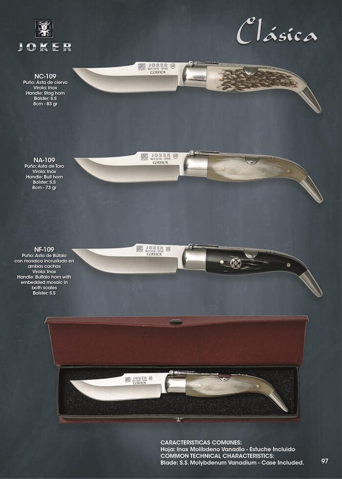 FOLDING KNIVES CLASSICAL Joker pocketknives classic spain, NF109