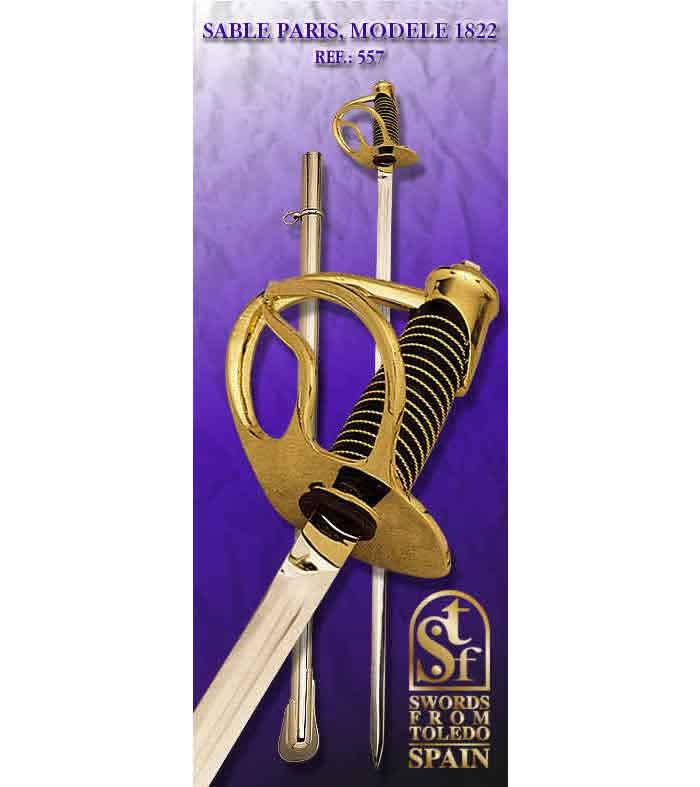 SABLE FRANCES 557 SWORDS FROM TOLEDO - espadas sables, - Cuchilleria