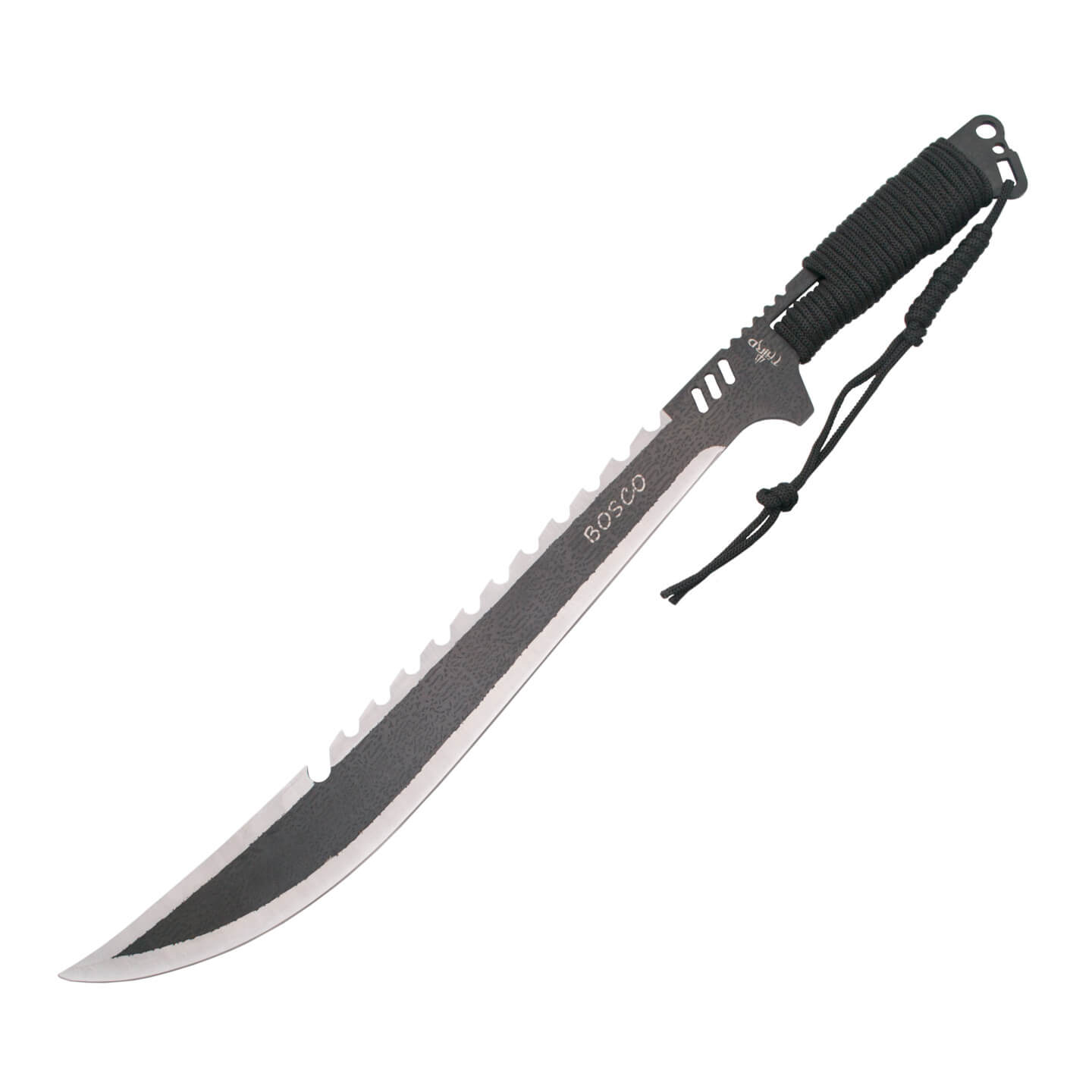 Machete cortacañas con hoja de 48.5 cm de color negro y mango en...