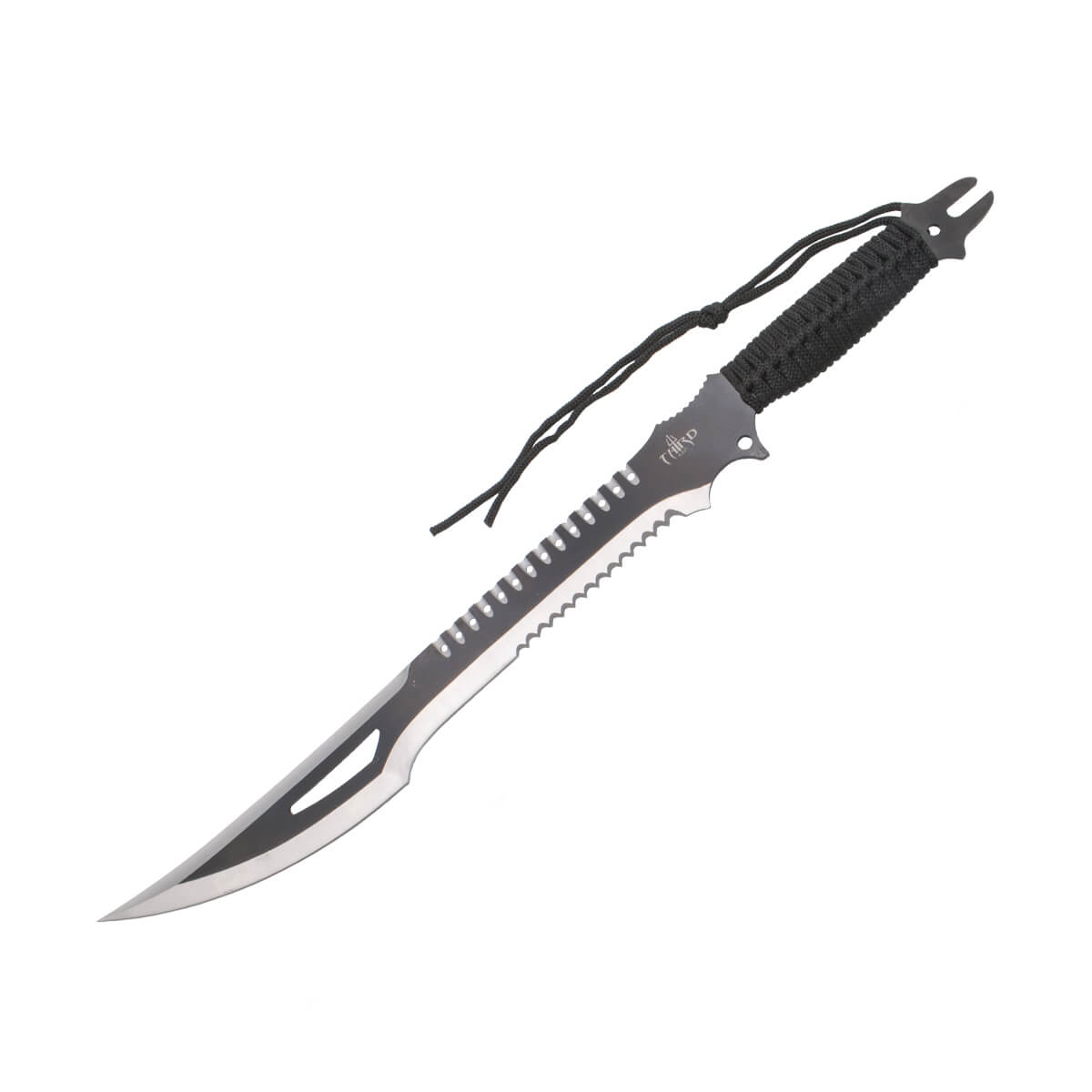 Machete cortacañas grande de 63.5 cm con hoja negra y gris mango...