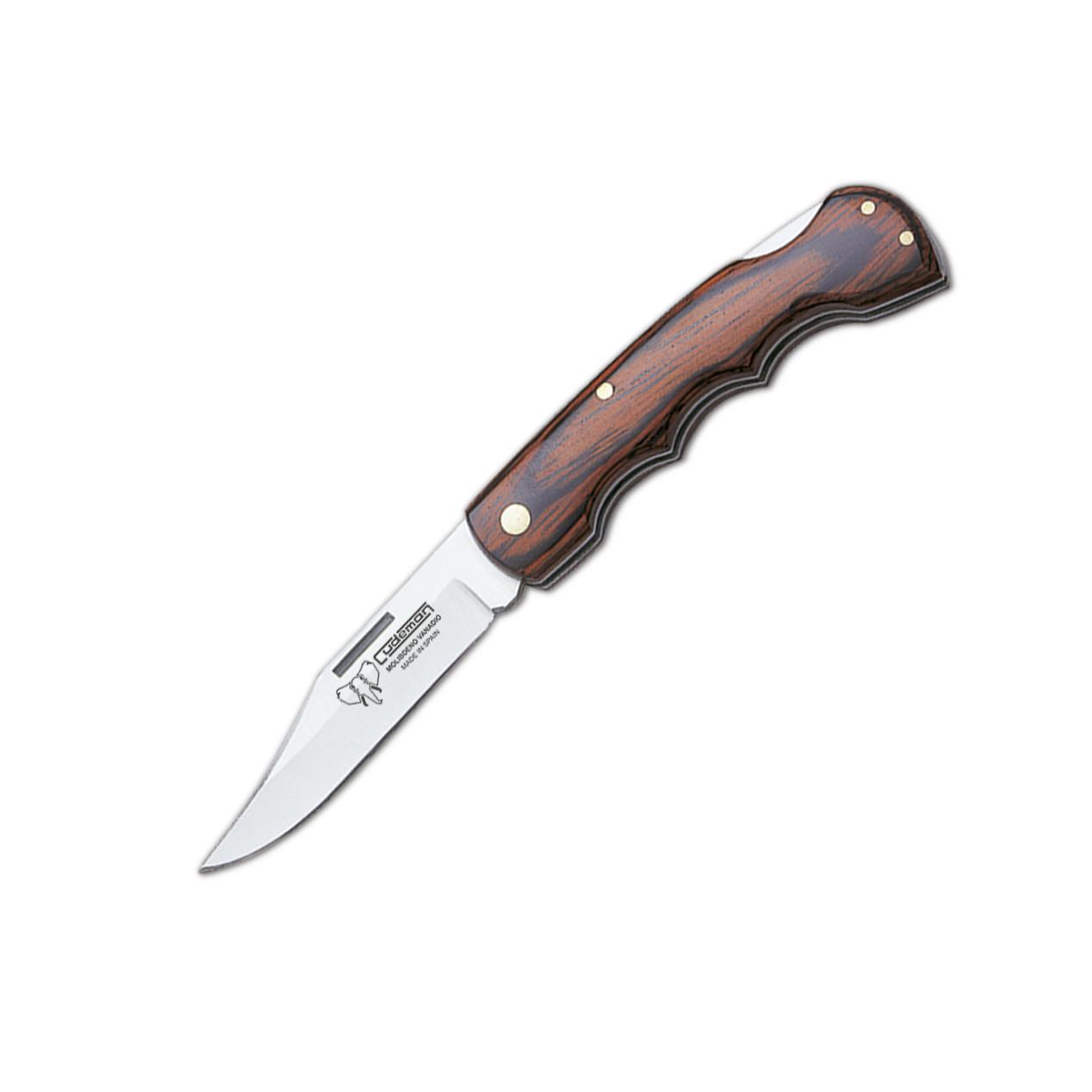 Navaja de caza Cudeman. Puño en estamina roja. Hoja 6,5 cm