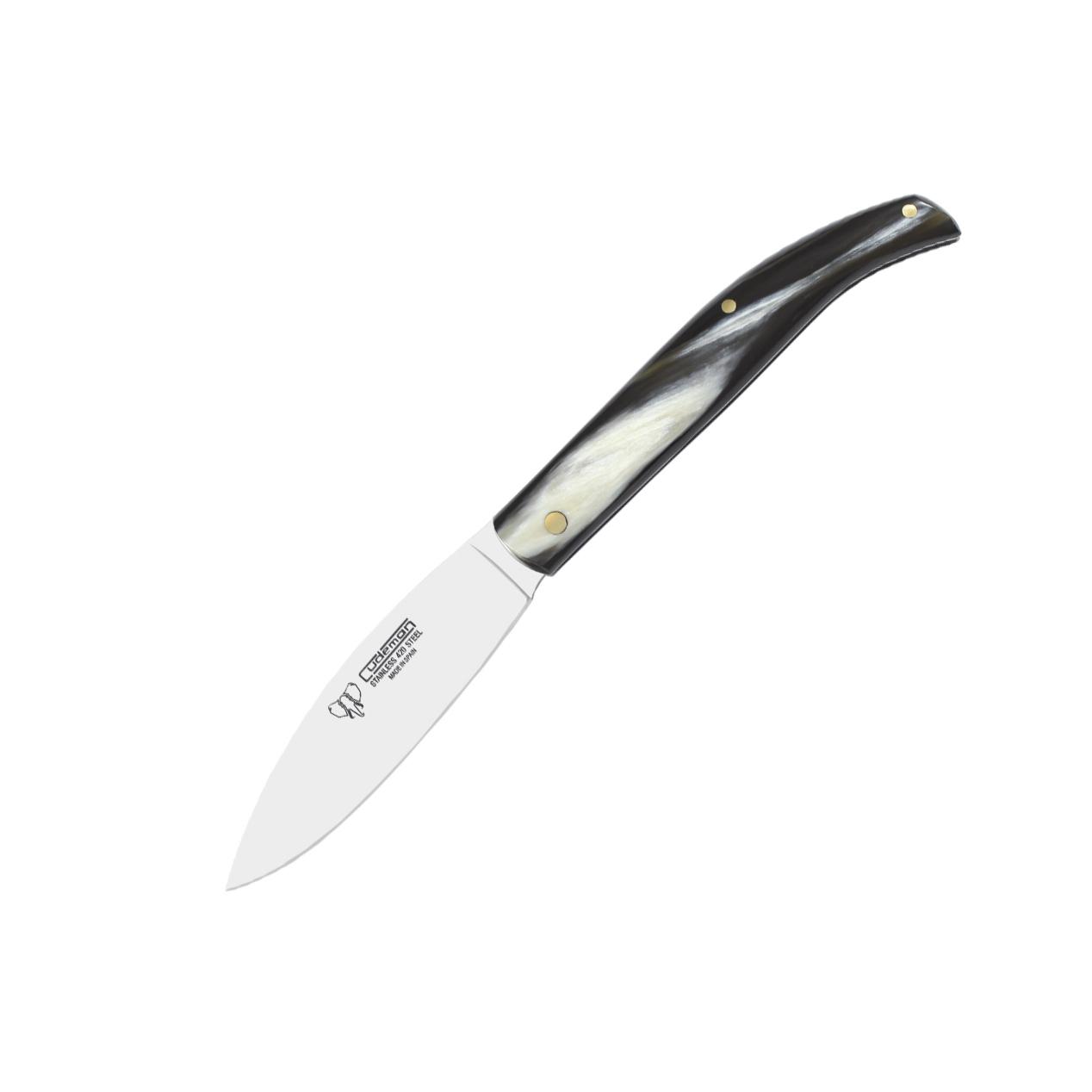 Navaja de bolsillo Cudeman. Mango asta de toro. Acero 420