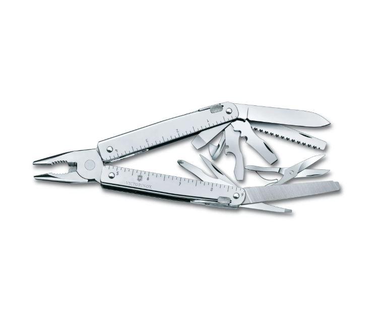 Alicate multiusos Victorinox Swiss Tool X con funda de nylon negro