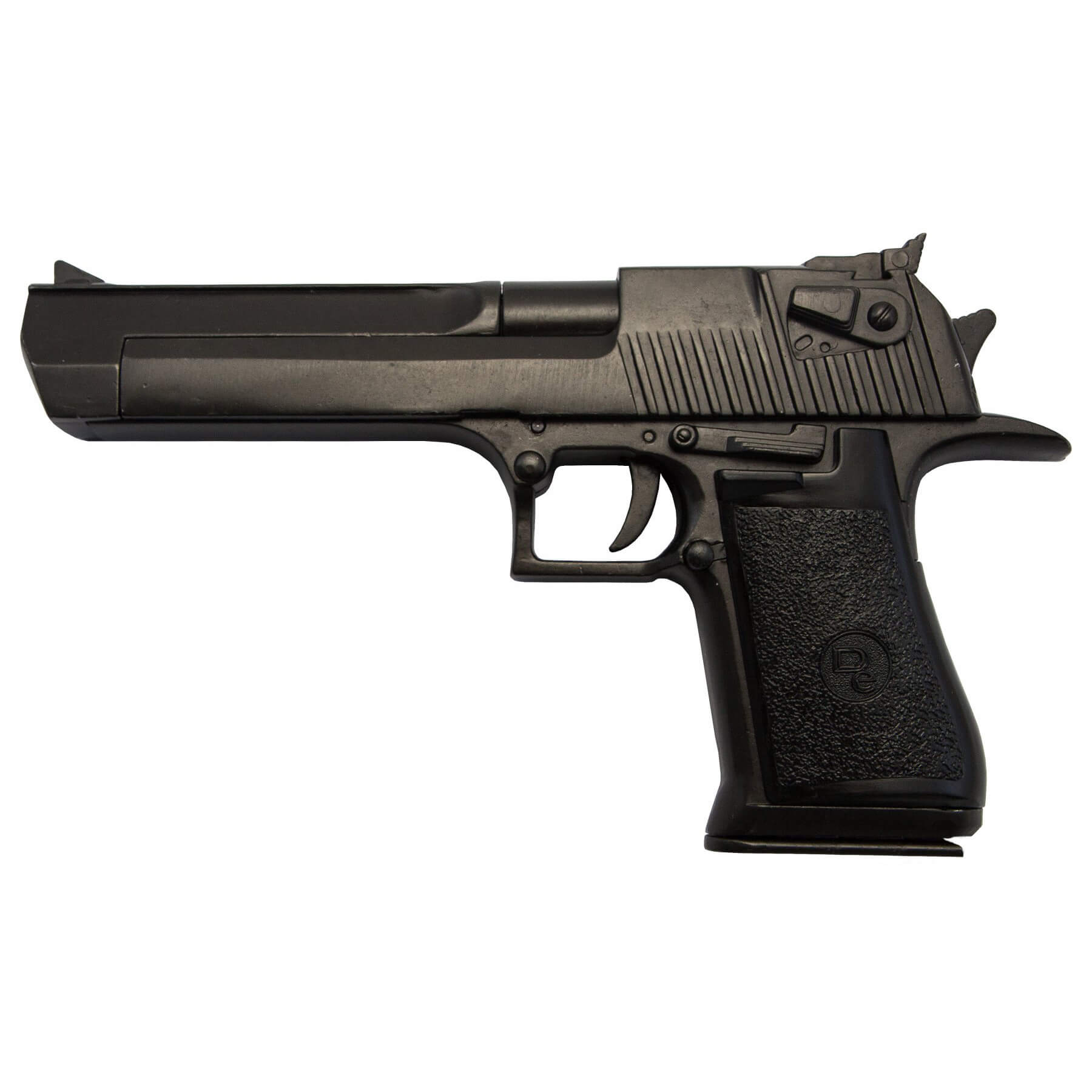 Réplica pistola semiautomática, USA-Israel 1982 de metal lacado negro y plástico