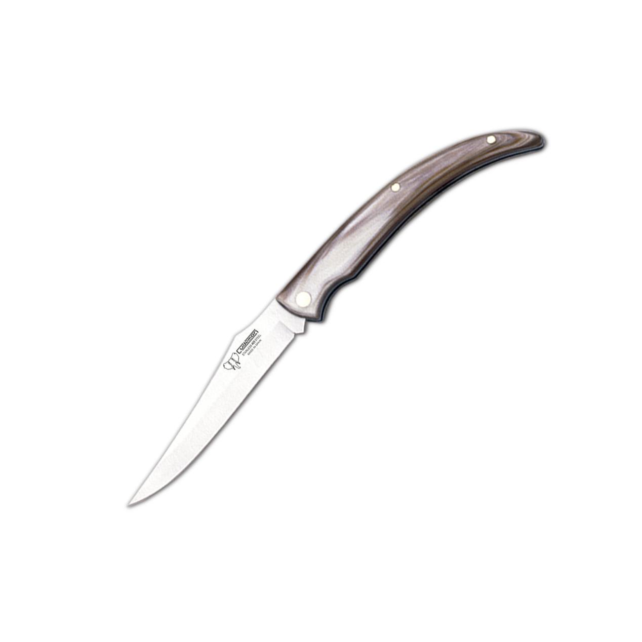 Navaja de caza Cudeman. Mango en asta de toro. Acero 420. 8 cm