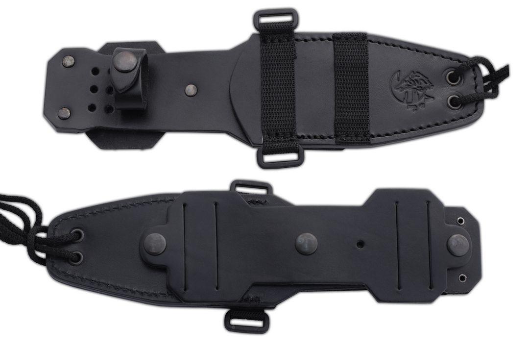 JV Celtíbero 2.0 cuchillo bushcraft con mango de micarta negra
