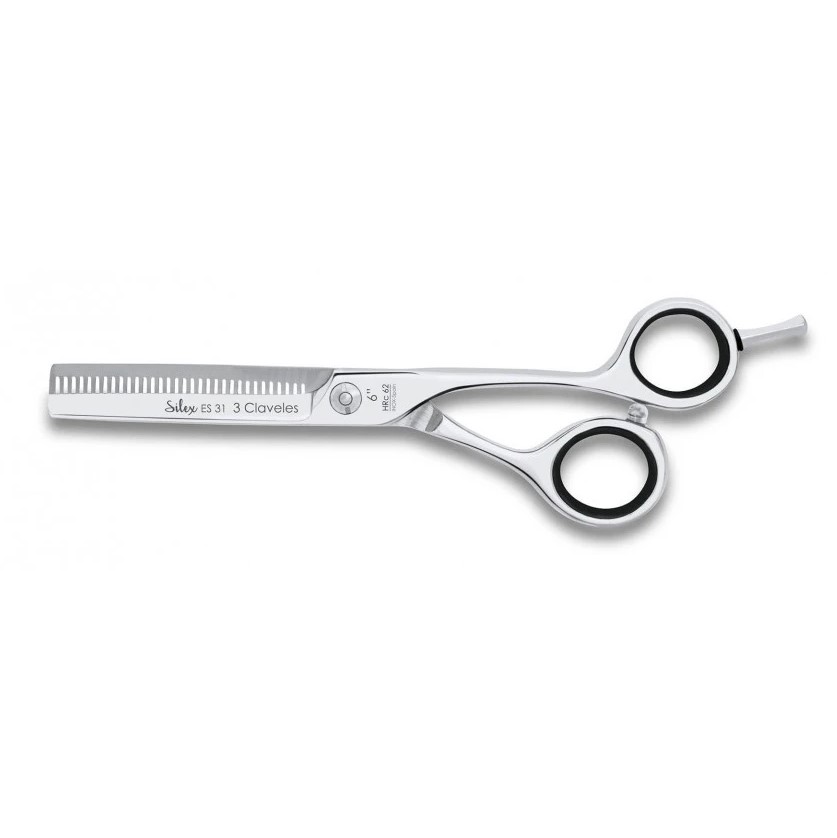 Tijera de peluqueria Silex ES31 6" para esculpir 3 Claveles