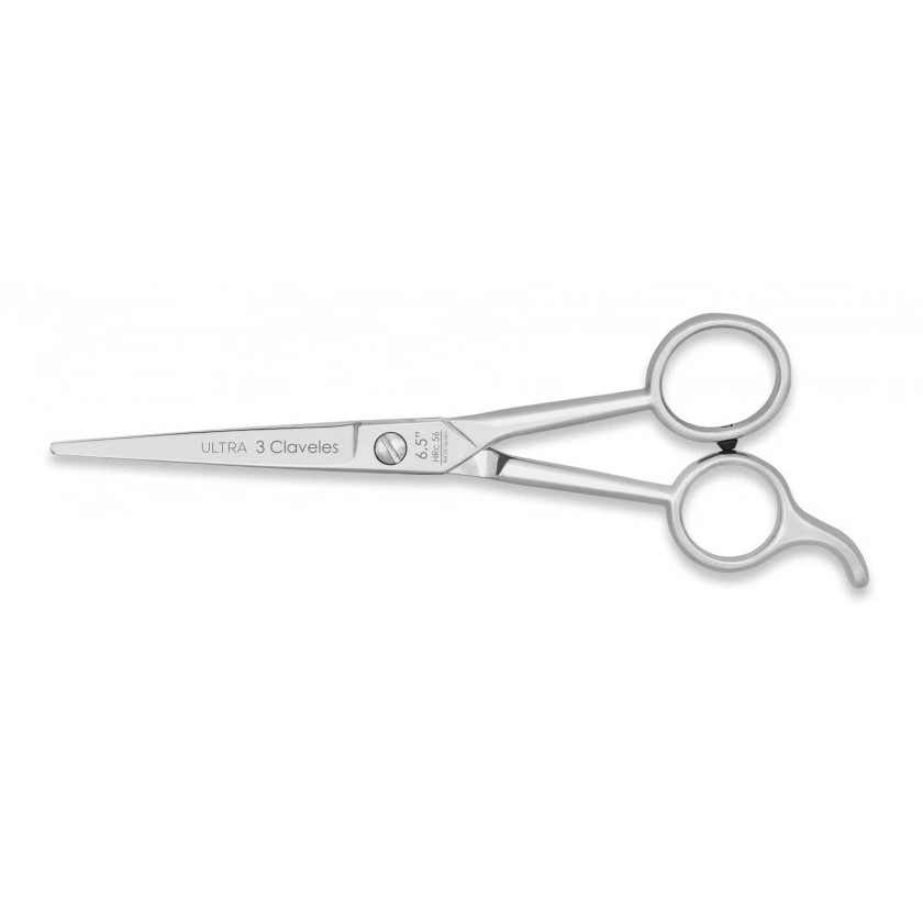 Tijera de peluqueria Ultra 6.5" con filo microdentado 3 Claveles