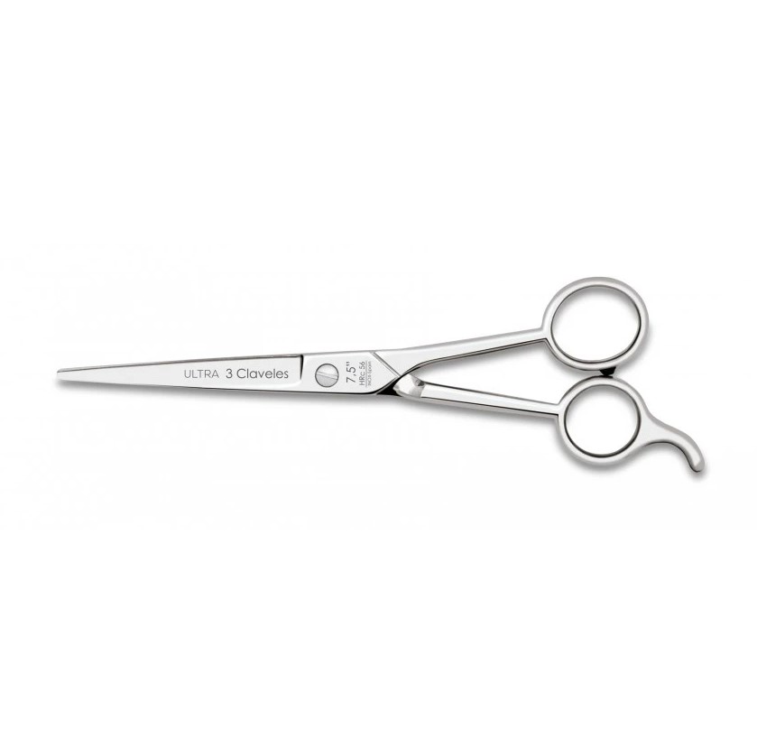 Tijera de peluqueria Ultra 7.5" con filo microdentado 3 Claveles