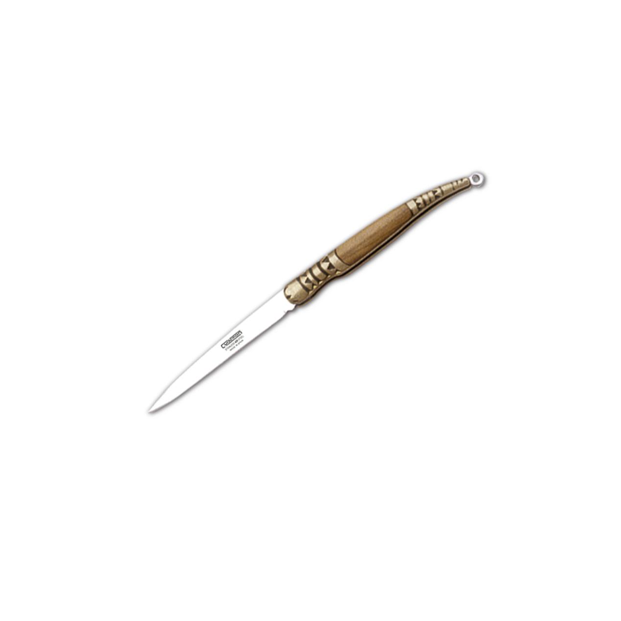 Navaja estilete Cudeman. Mango madera de olivo. Acero 420. 5,5 cm