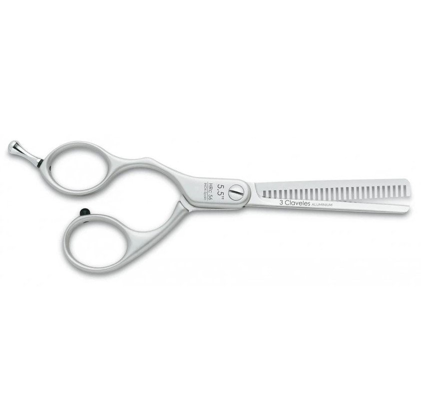 Tijera peluquero Left Dur ES28 5,5" en acero inoxidable 3 Clavele...