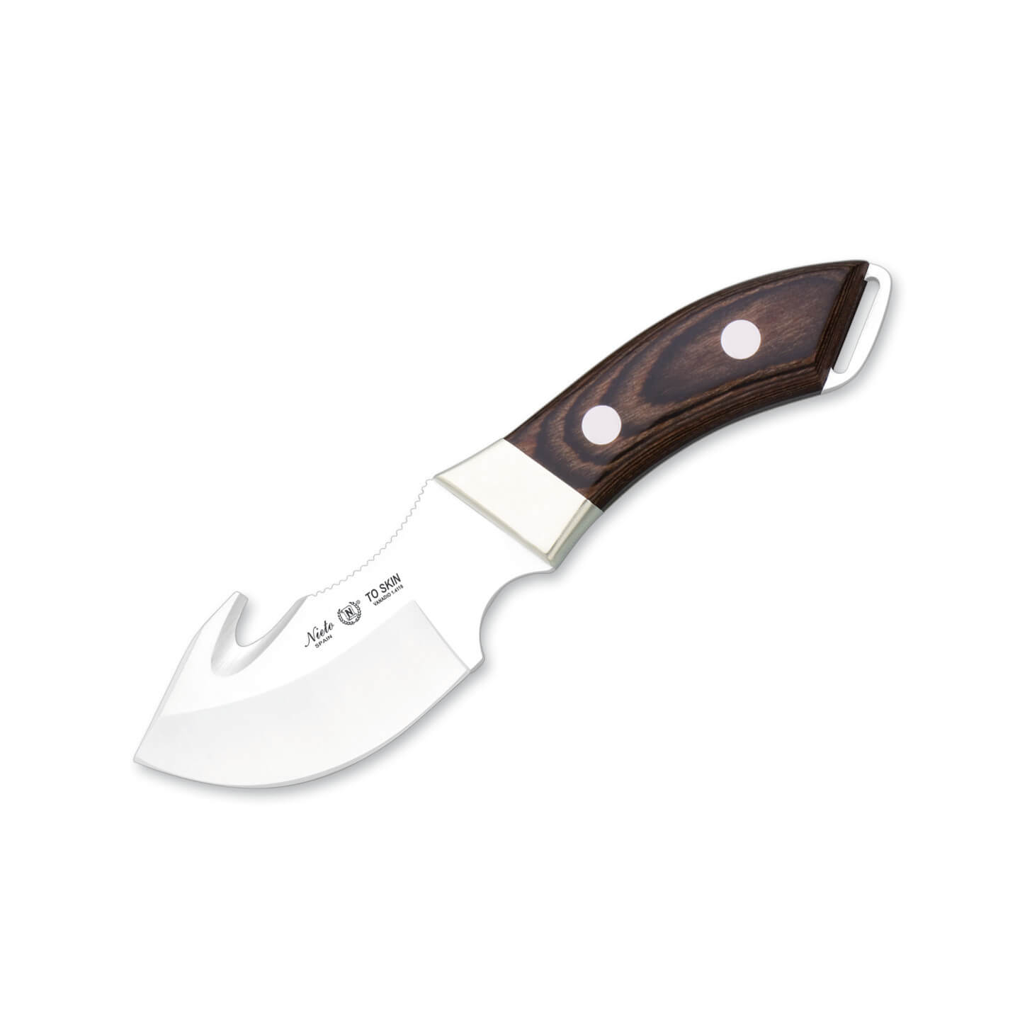 Cuchillo de caza Nieto To Skin con mango de estamina y virola de ...