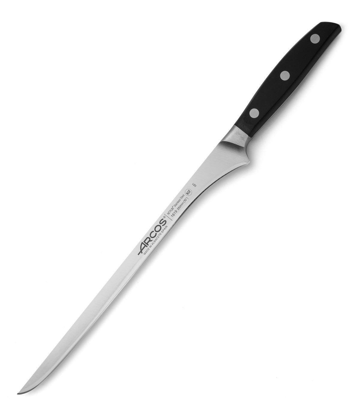 Cuchillo jamonero flexible Arcos Manhattan con hoja de 25 cm