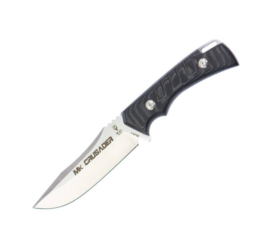 Muela Crusader cuchillo táctico y bushcraft con mango de micarta...
