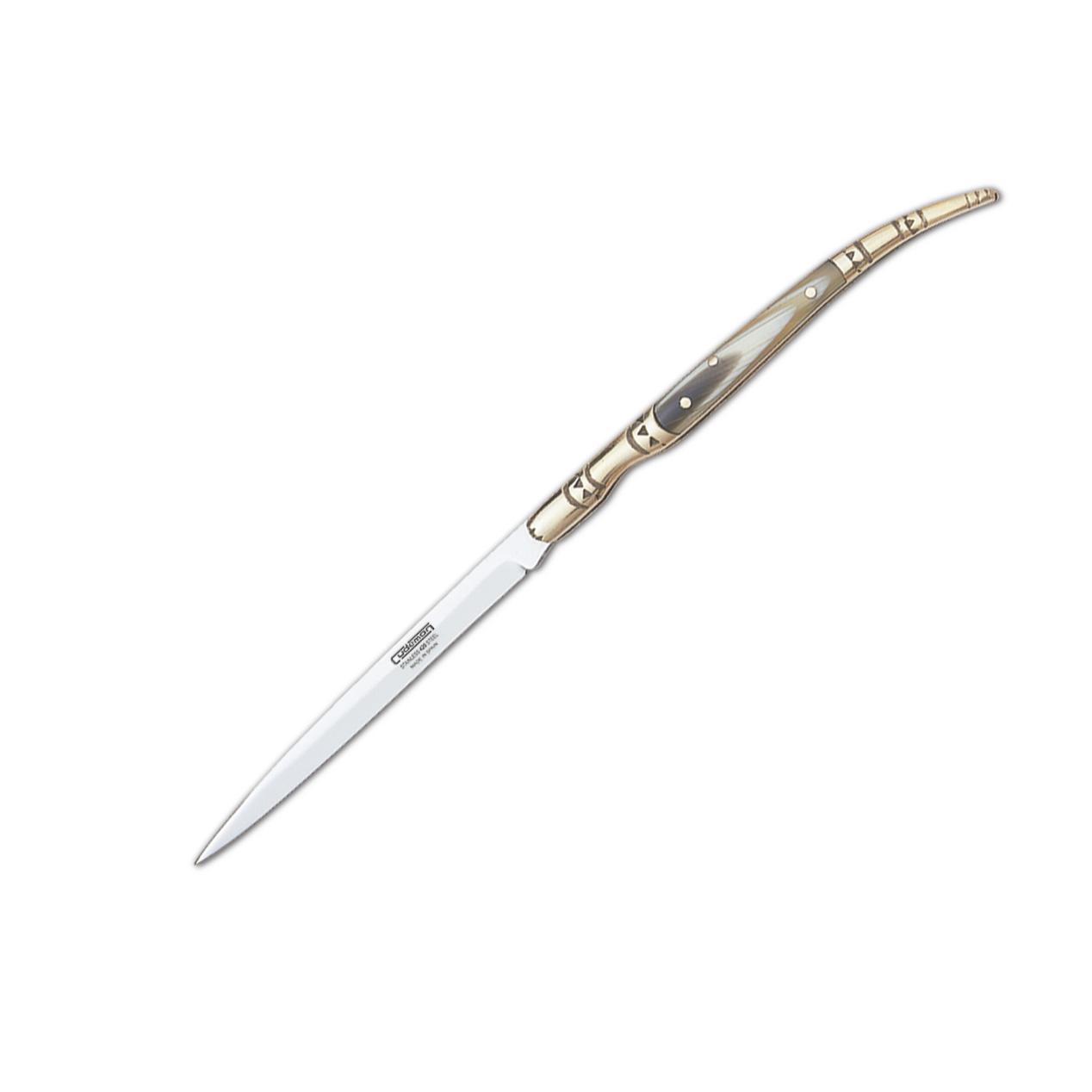 Navaja estilete Cudeman. Mango asta de toro. Acero 420. 10cm
