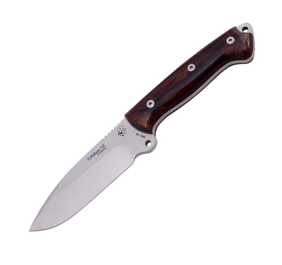 JV Celtíbero 2.0 cuchillo bushcraft con mango de madera de cocob...