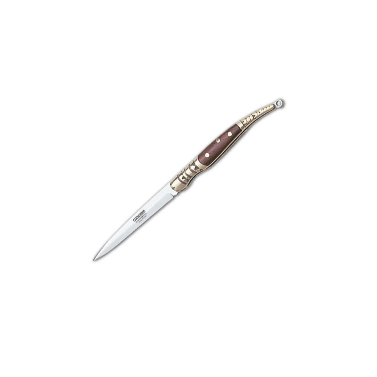 Navaja estilete Cudeman. Mango estamina roja. Acero 420. 5,5 cm