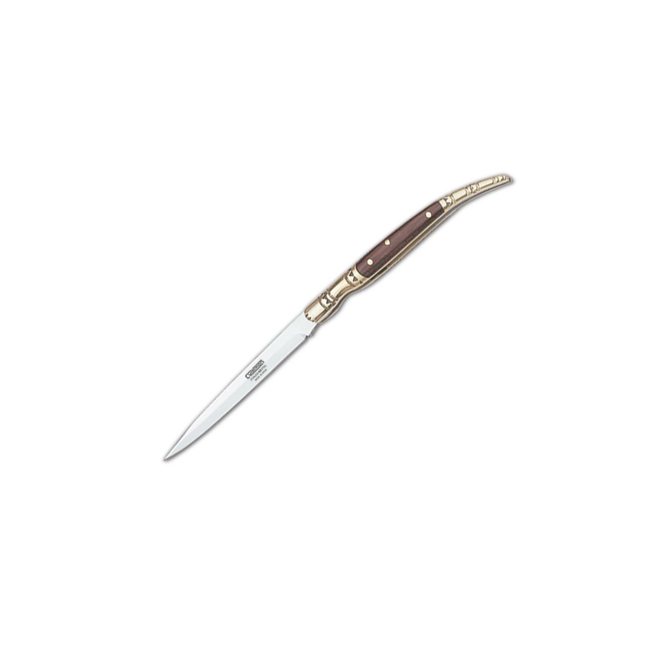 Navaja estilete Cudeman. Mango estamina roja. Acero 420. 7 cm