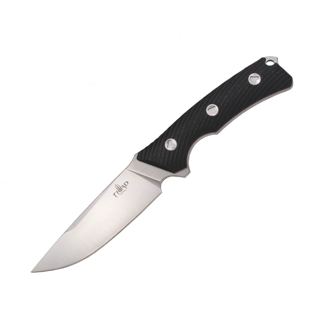 Cuchillo táctico con cachas de G10m negro hoja de 11.5 cm y fund...