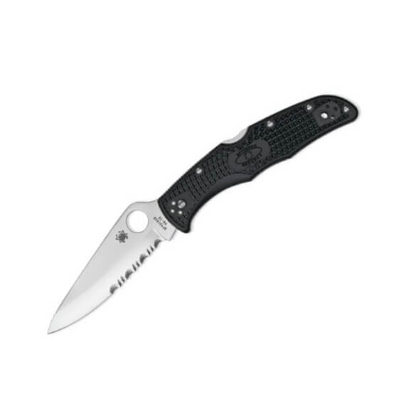 Navaja Spyderco Endura 4 con hoja de VG10 con filo mixto liso y d...