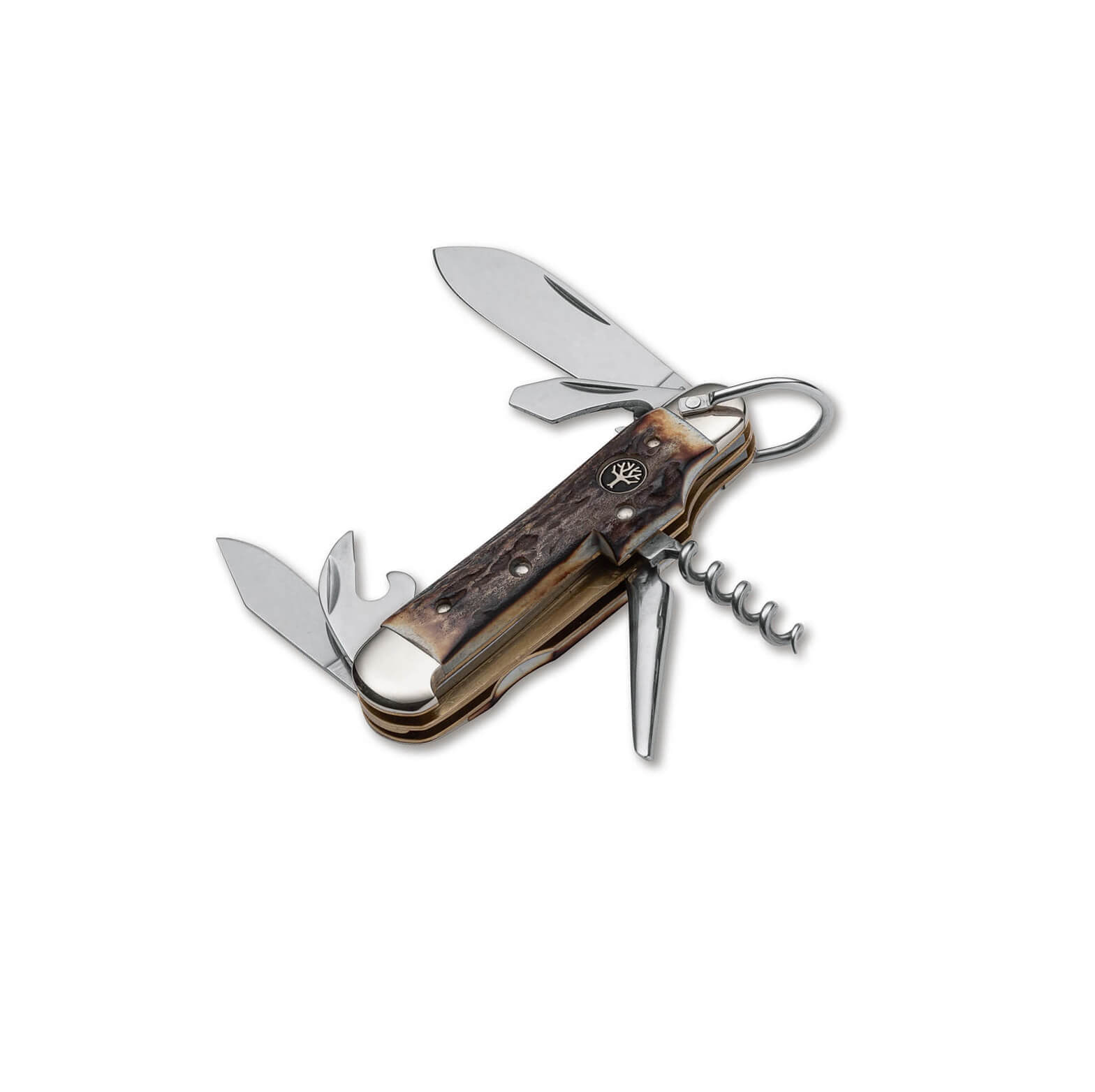 Navaja deportiva Camp Knife Stag con mango de asta de ciervo