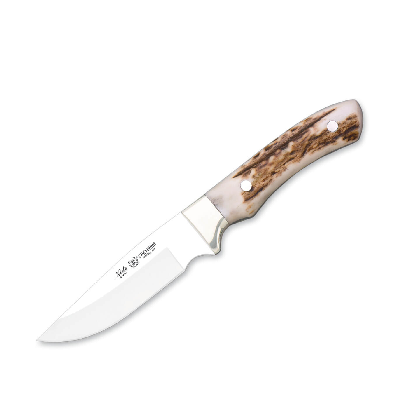 Cuchillo de caza Nieto Cheyenne con mango de ciervo y hoja de 10 ...