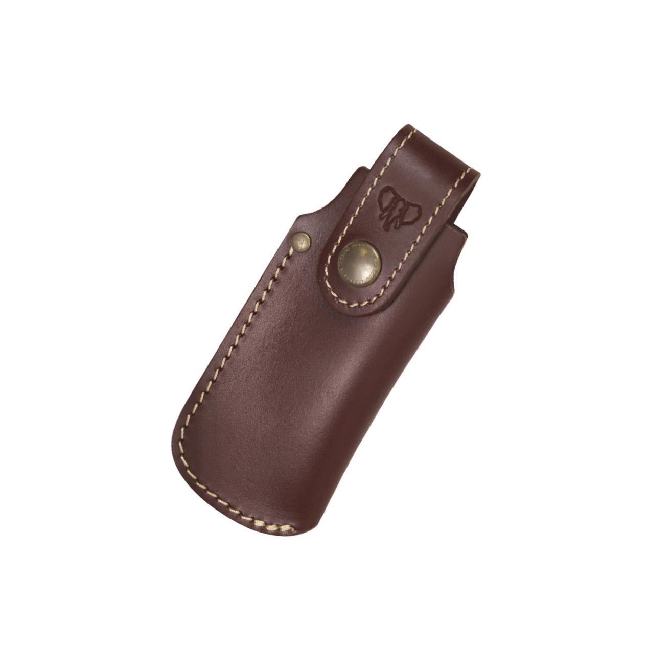 Funda para navaja Cudeman, cuero marrón. 11 cm