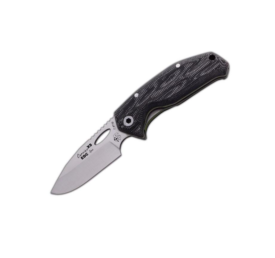 JV Navaja Carrier XS EDC con mango de TRF negro