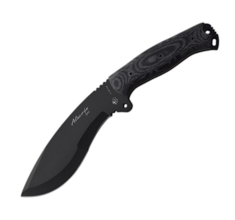 JV Alacran cuchillo tracker con doble filo y hoja con acabado lac...