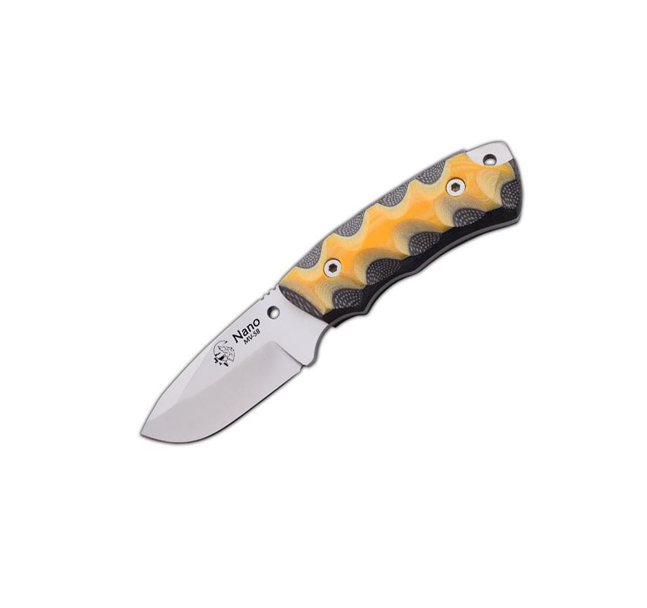 JV Nano 2.0 neck knife with bicolor micarta scales
