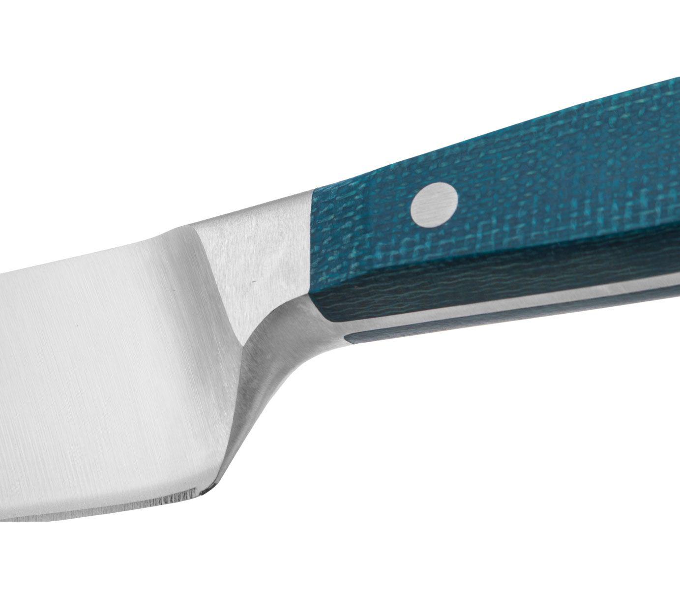 Cuchillo cocinero 210 mm Arcos Brooklyn con mango de micarta azul