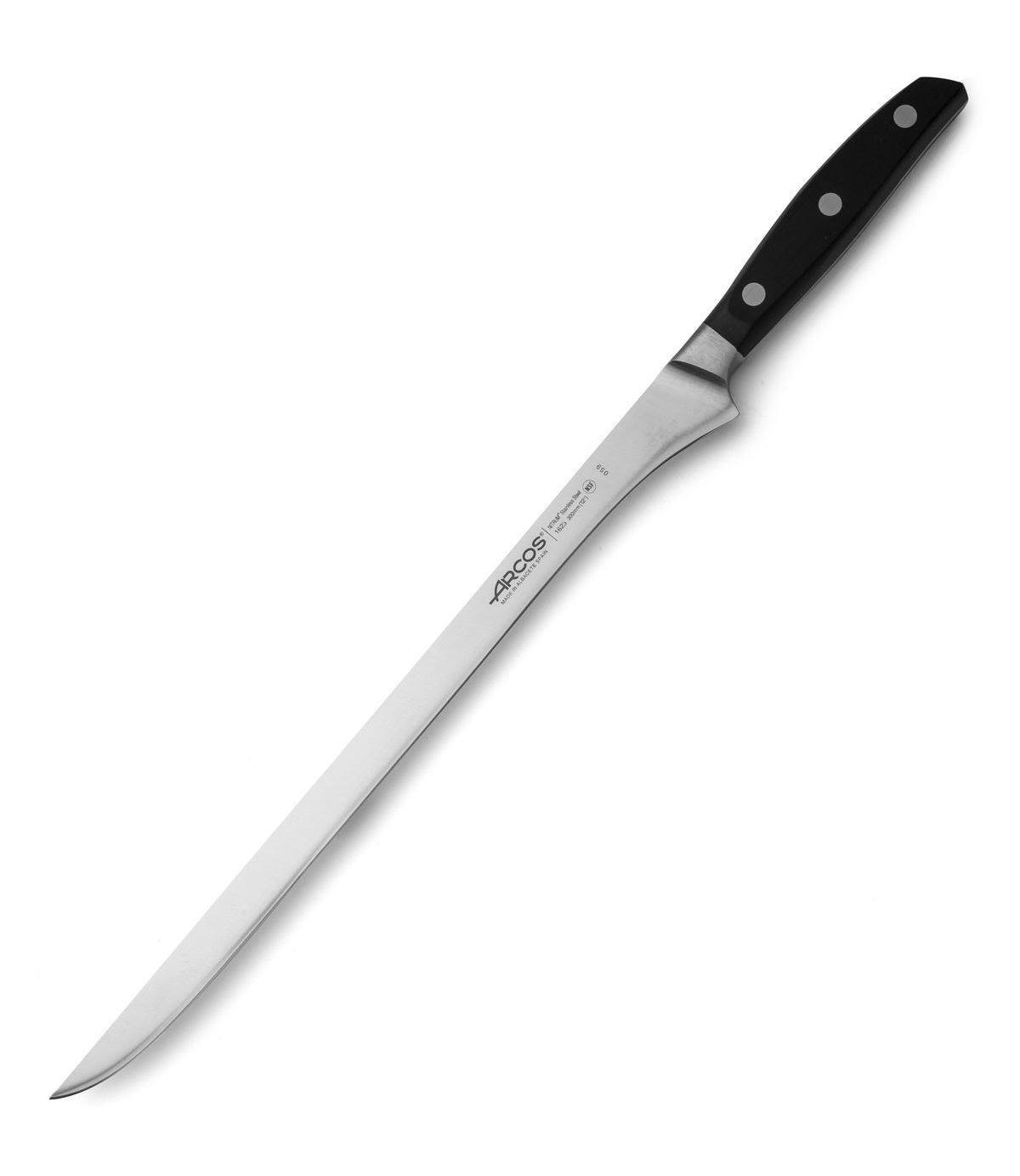 Cuchillo jamonero flexible Arcos Manhattan con hoja de 30 cm