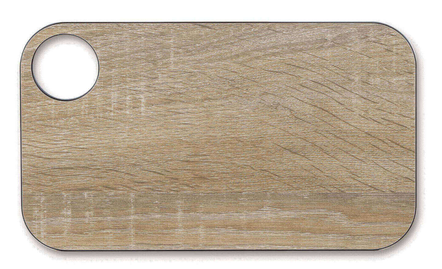 Planche à découper en résine et fibre de cellulose couleur bois a...