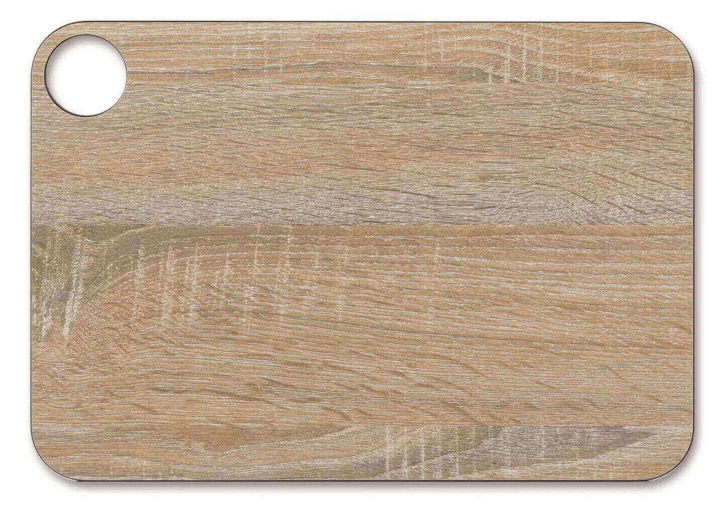 Planche à découper en résine et fibre de cellulose couleur bois a...