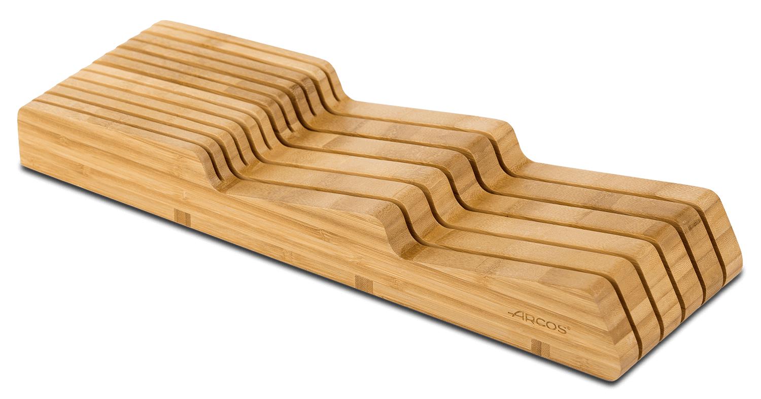 Arcos Taco cajón universal para diez cuchillos de madera de bamb...