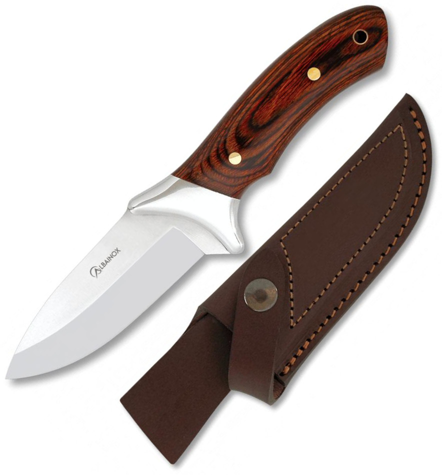 Cuchillo de caza y monte de Albainox con mango de stamina, virola...