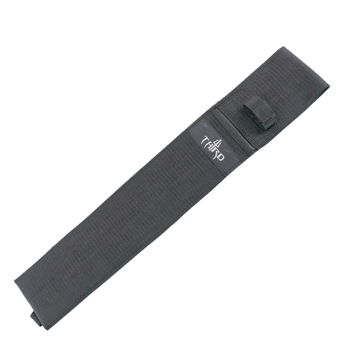 Machete Third con mango de cuerda negra y hoja satinada de 38 cm
