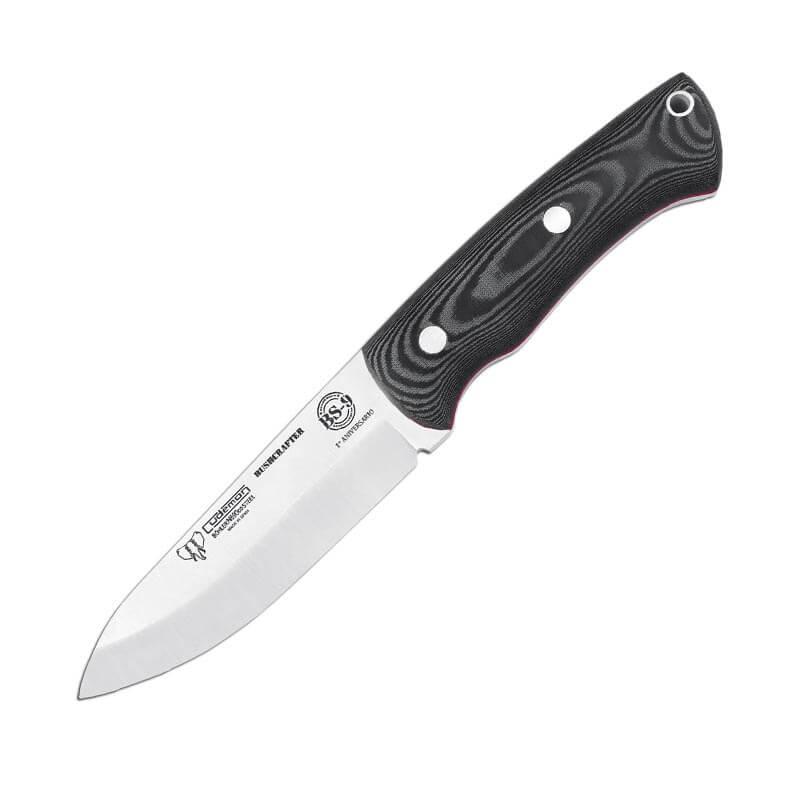 Cuchillo bushcraft Cudeman mod. BS9. Mango micarta negra