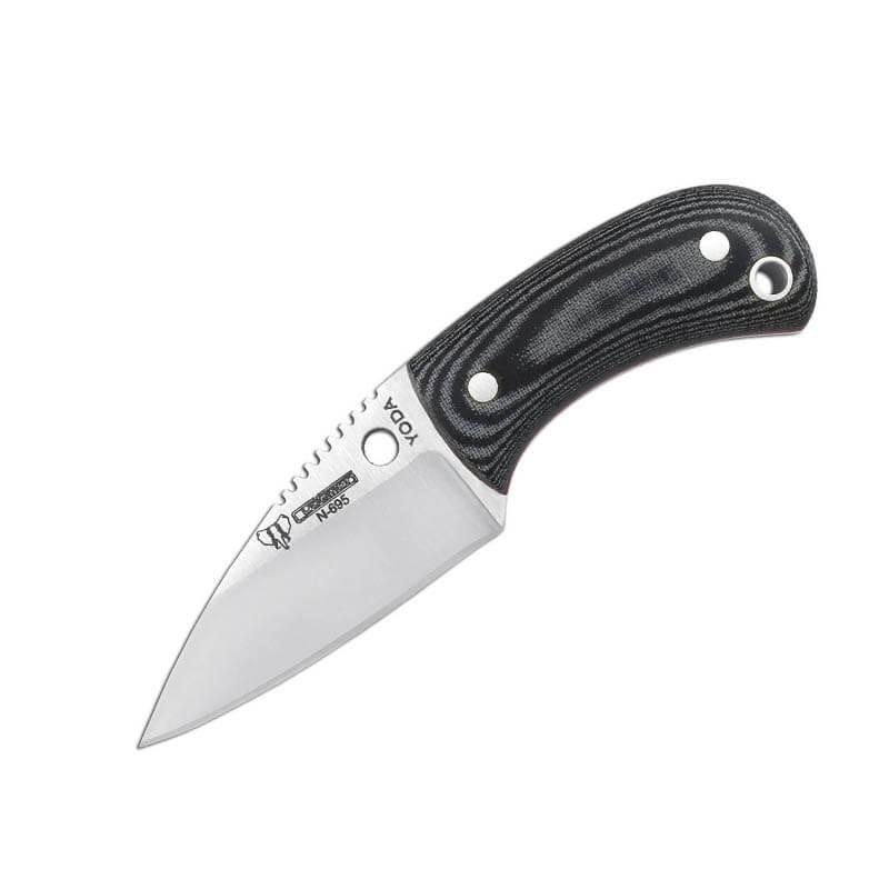 Cuchillo bushcraft Cudeman mod. YODA. Mango micarta negra. Funda ...