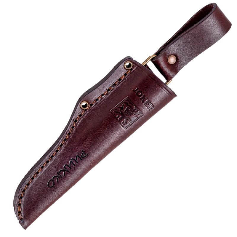 Cuchillo Puukko con mango de abedul rizado hoja de 10 cm