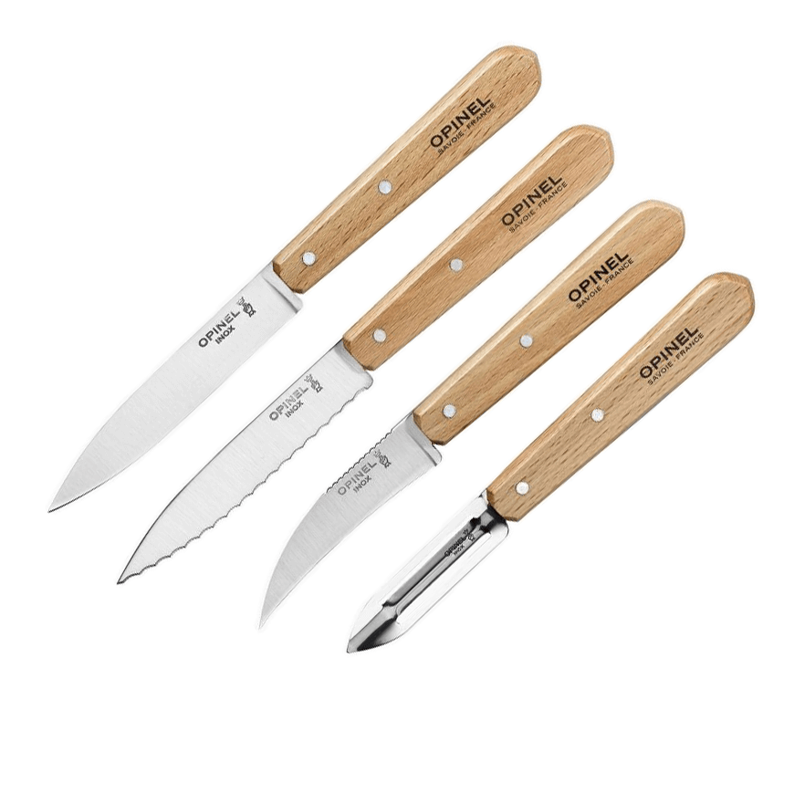 Kit de 4 cuchillos básicos de haya de Opinel