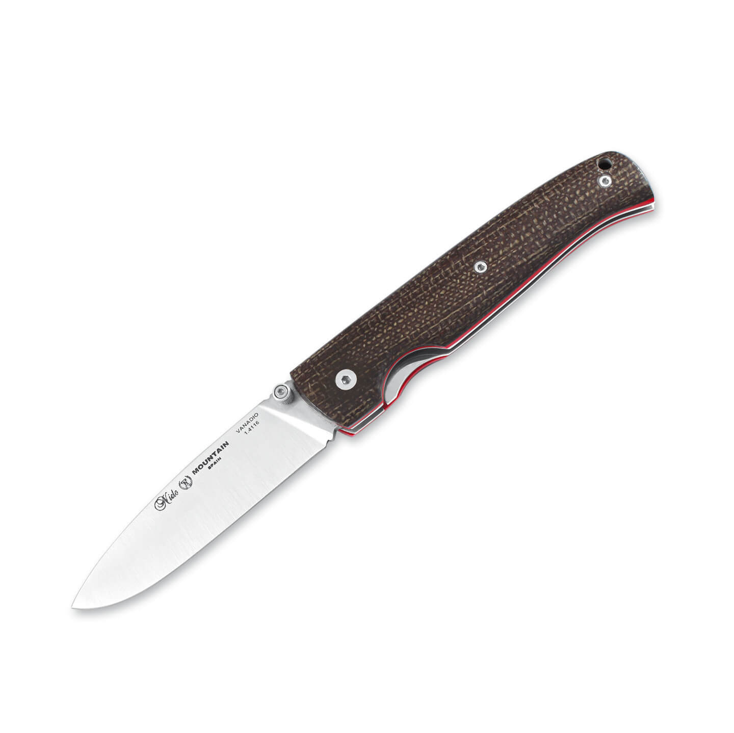 Navaja táctica Nieto Mountain con mango de micarta yute y hoja d...