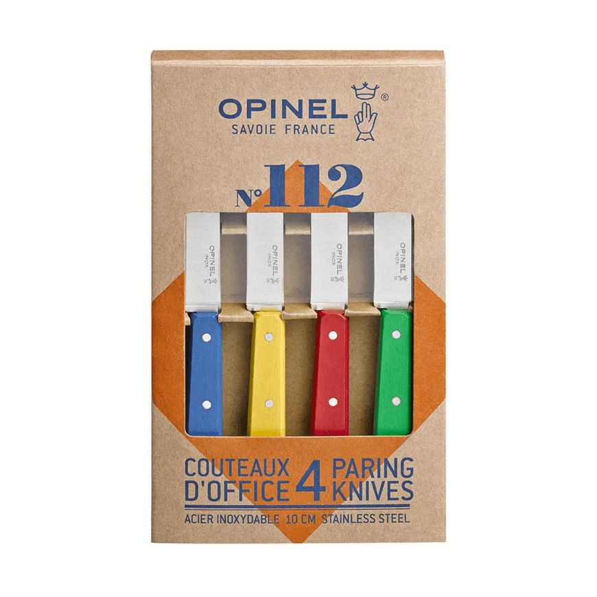 Kit 4 cuchillos patateros N112 de Opinel colores clásicos