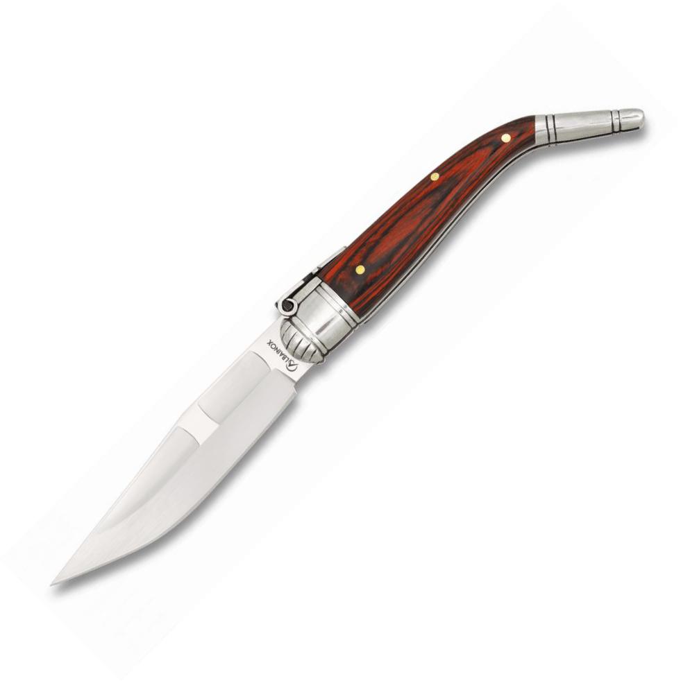 Navaja SEVILLANA Nº1 con mango de madera roja y hoja de 9.7cm