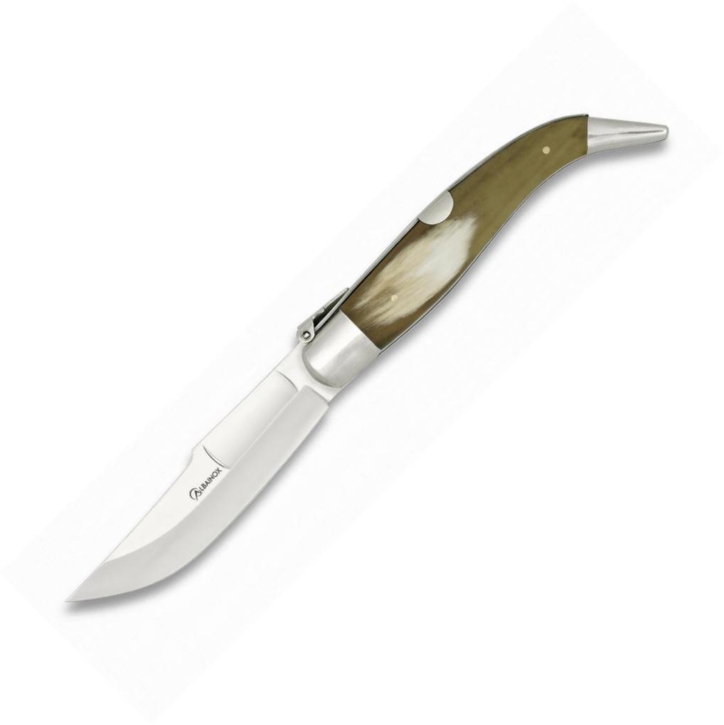 Navaja Albainox TEJA Nº1 con mango de asta de toro y de hoja 9,5...