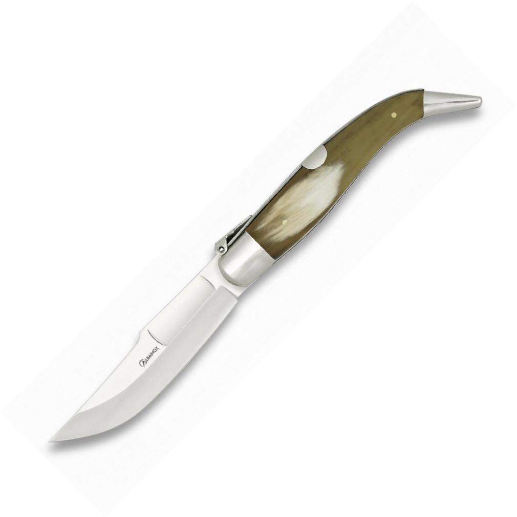 Navaja Albainox TEJA Nº 0 con mango de asta auténtica de toro y...