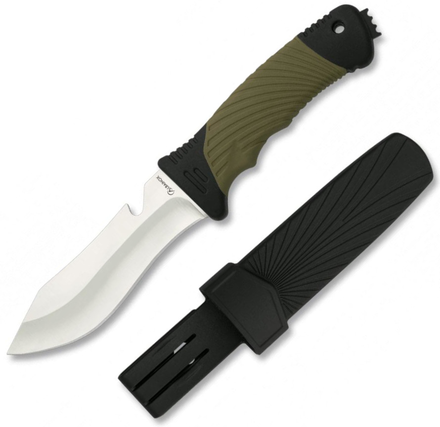 Cuchillo táctico Albainox con hoja de 11,2 cm y mango de ABS y goma
