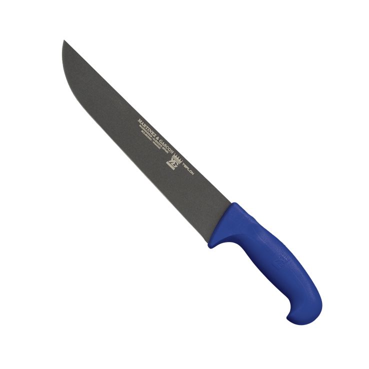 Cuchillo carnicero con hoja de 31 cm recubierta de teflon y mango...